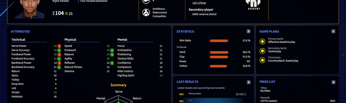 Tennis Manager 2023