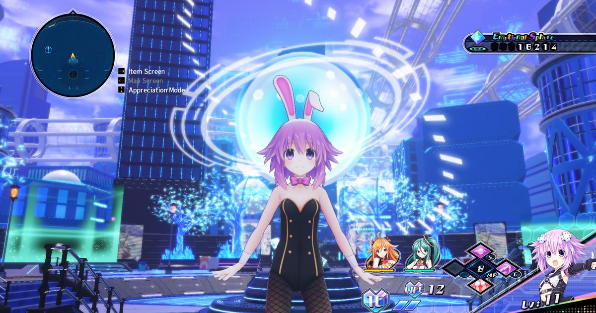 Neptunia Virtual Stars Bunny Outfit Goddess Set
