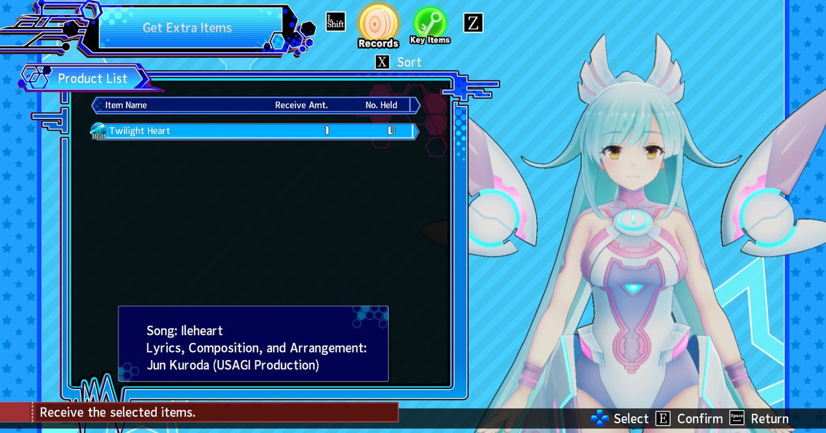 Neptunia Virtual Stars In game BGM Ileheart "Twilight Heart"