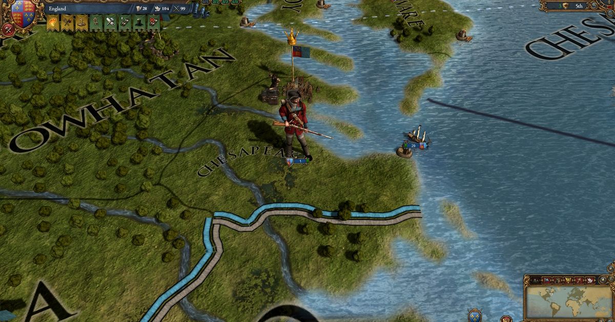 Europa Universalis IV Colonial British and French Unit