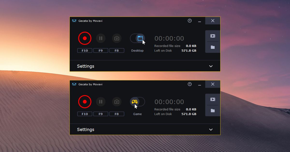 Gecata by Movavi 5 Game Recording Software