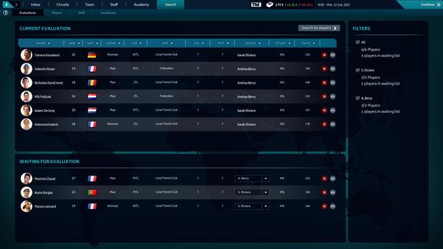Tennis Manager 2021 — скриншот 5
