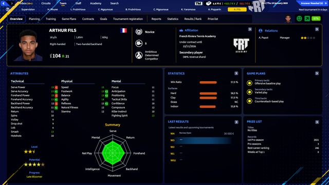 Tennis Manager 2023 — screenshot 1