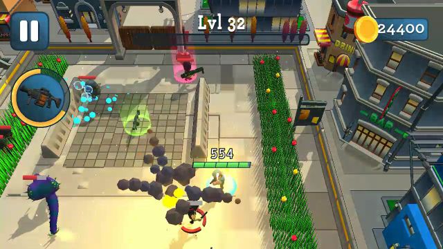 Rogue City Casual Top Down Shooter — скриншот 1