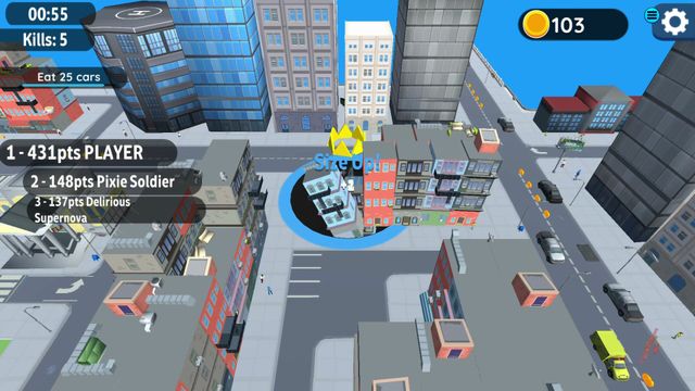 Hole.io — скриншот 1