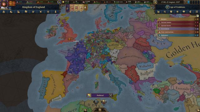 Europa Universalis V — captura 2