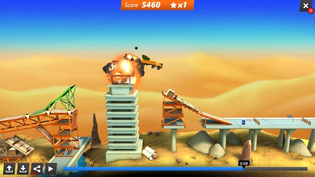 Bridge Constructor Stunts — скриншот 4