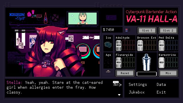 VA 11 Hall A Cyberpunk Bartender Action — скриншот 3