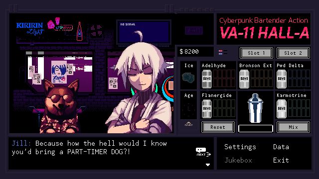 VA 11 Hall A Cyberpunk Bartender Action — скриншот 2