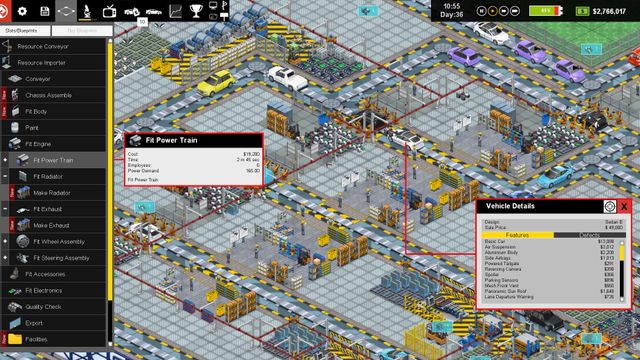 Production Line : Car factory simulation — screenshot 1