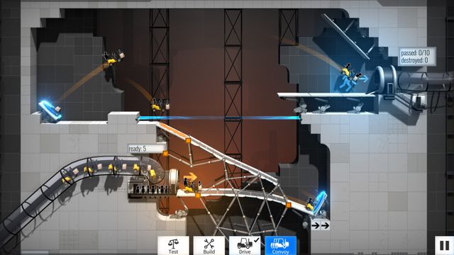 Bridge Constructor Portal — скриншот 1