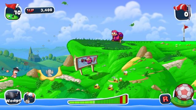 Worms Crazy Golf — скриншот 4