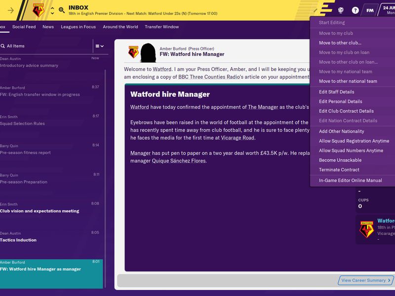 Football Manager 2020 — скриншот 2