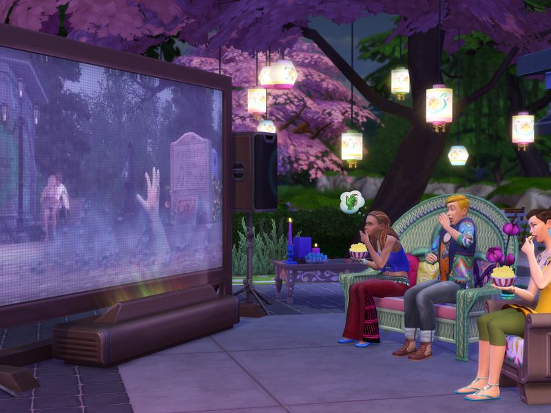 The Sims 4 Movie Hangout Stuff! — скриншот 3
