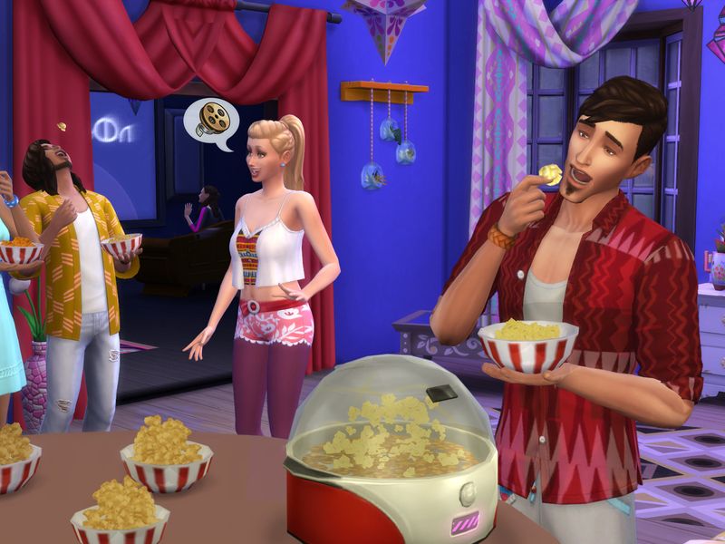 The Sims 4 Movie Hangout Stuff! — скриншот 2