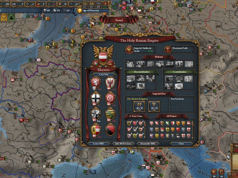 Europa Universalis IV Emperor — скриншот 3