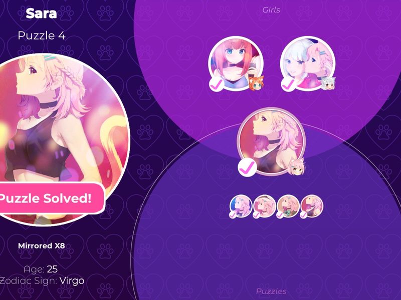 Mosaique Neko Waifus 2 — скриншот 5