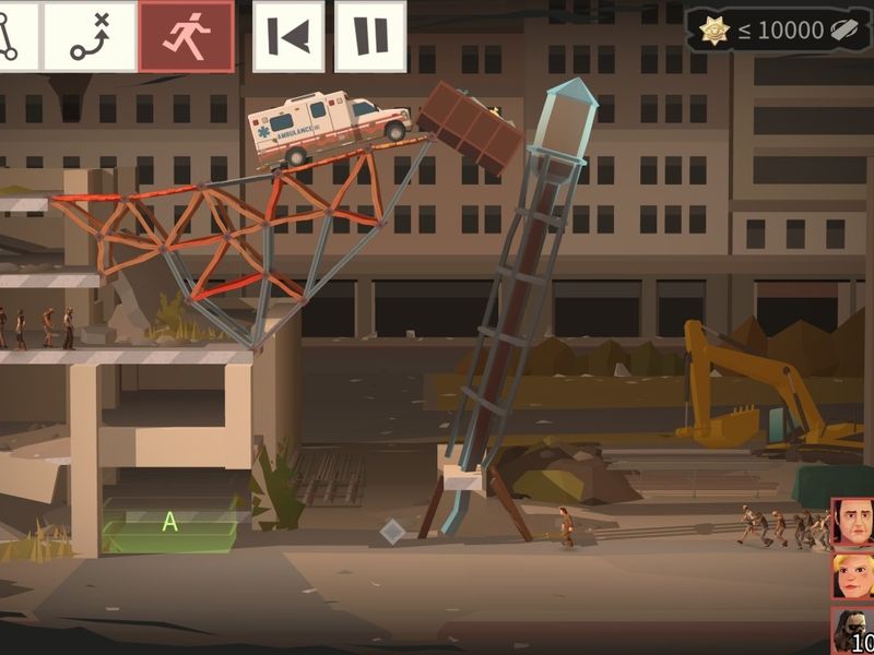 Bridge Constructor The Walking Dead — скриншот 2