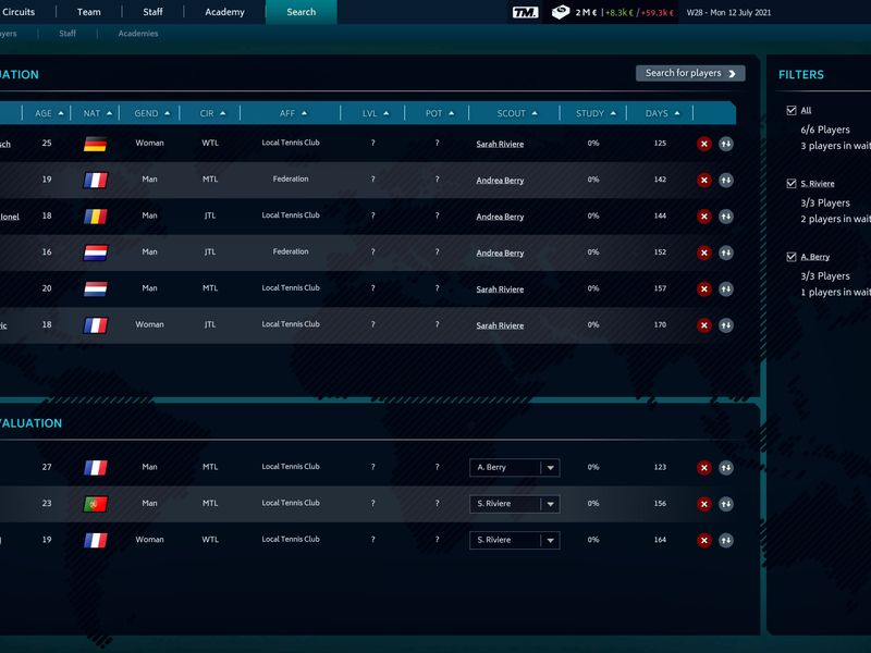 Tennis Manager 2021 — скриншот 5