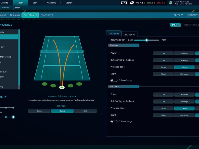 Tennis Manager 2021 — скриншот 3