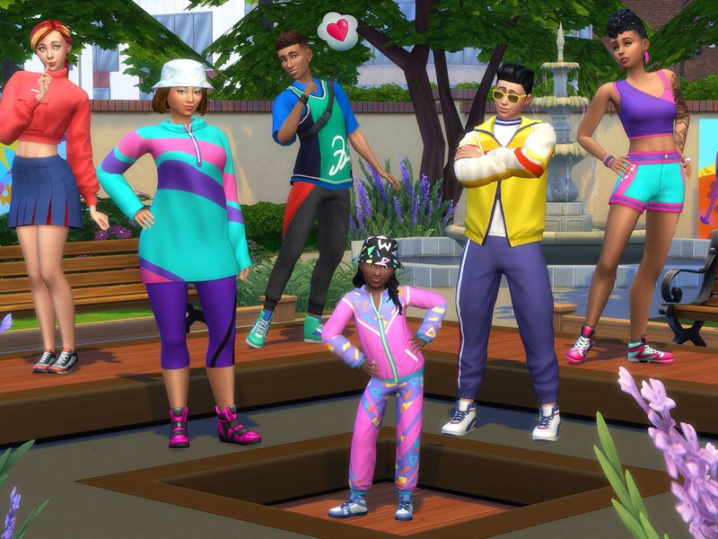 The Sims 4 Throwback Fit Kit — скриншот 2