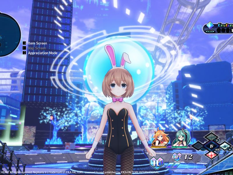 Neptunia Virtual Stars Bunny Outfit Goddess Set — скриншот 3