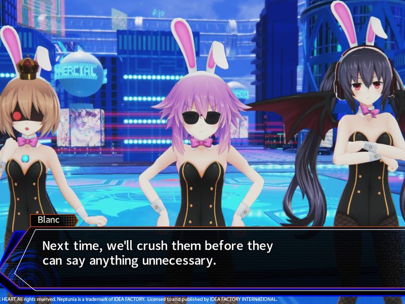 Neptunia Virtual Stars Bunny Outfit Goddess Set — скриншот 5