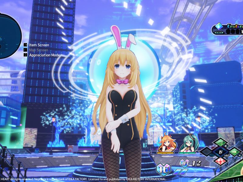 Neptunia Virtual Stars Bunny Outfit Goddess Set — скриншот 4