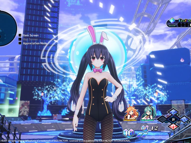 Neptunia Virtual Stars Bunny Outfit Goddess Set — скриншот 2