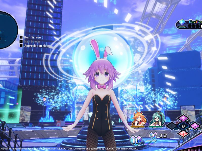 Neptunia Virtual Stars Bunny Outfit Goddess Set — скриншот 1