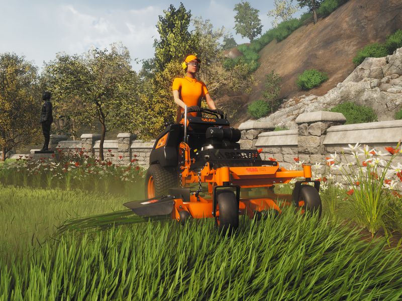 Lawn Mowing Simulator — скриншот 1