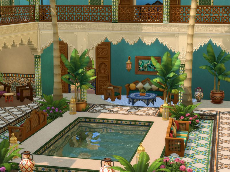 The Sims 4 Courtyard Oasis Kit — скриншот 1