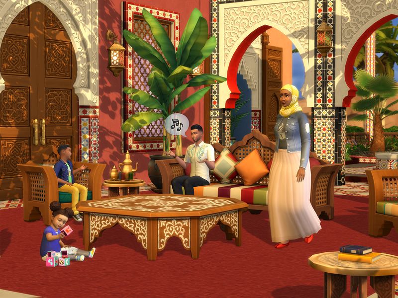 The Sims 4 Courtyard Oasis Kit — скриншот 2