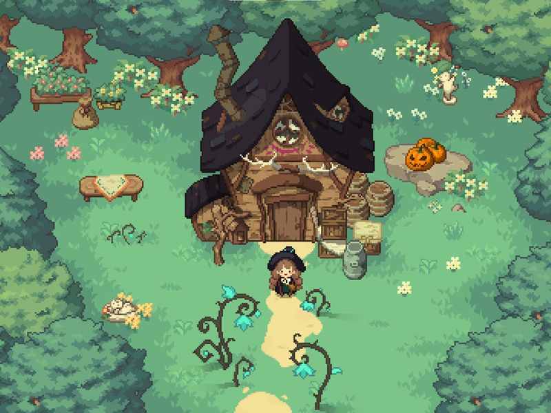 Little Witch in the Woods — скриншот 1