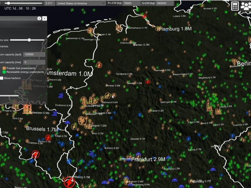 Скриншот 3 — Nuclear War Simulator