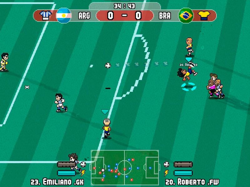 Pixel Cup Soccer — скриншот 1