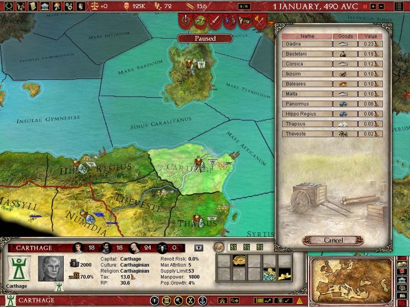 Europa Universalis Rome Gold — скриншот 4