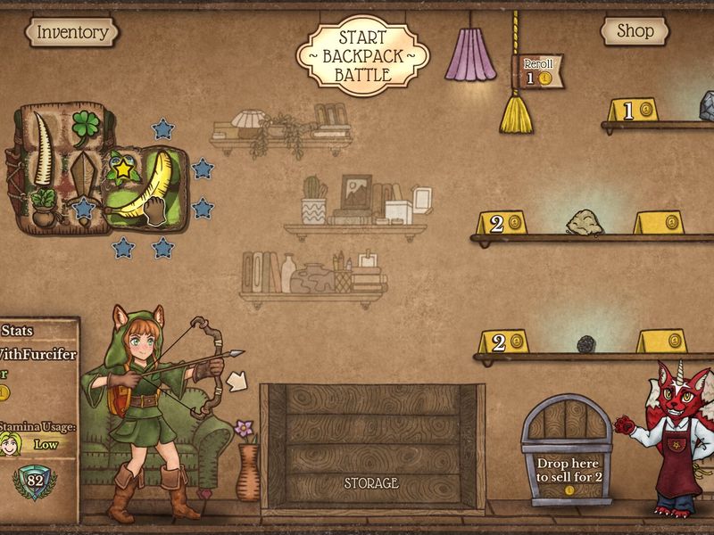 Скриншот 1 — Backpack Battles