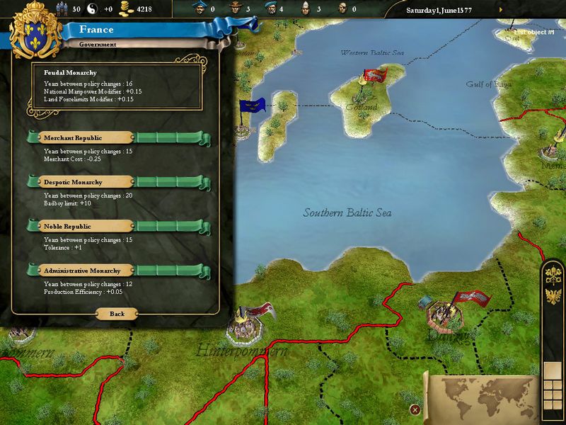 Europa Universalis III — скриншот 4