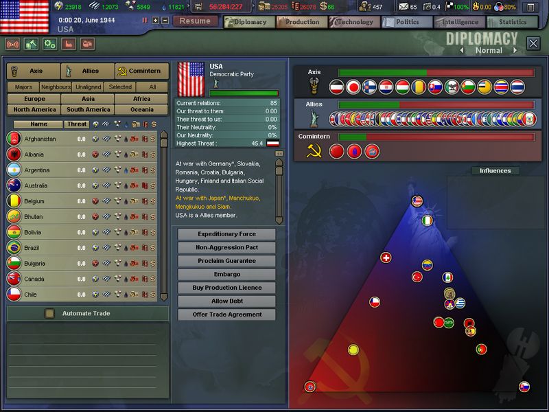 Hearts of Iron III — скриншот 2