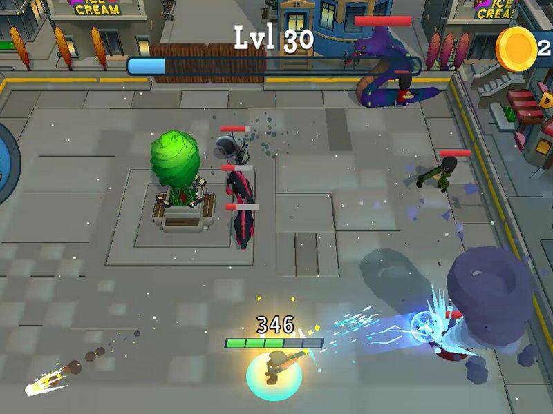 Rogue City Casual Top Down Shooter — скриншот 4