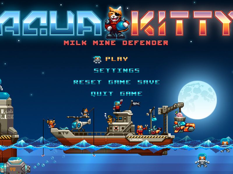 Aqua Kitty Milk Mine Defender — скриншот 2