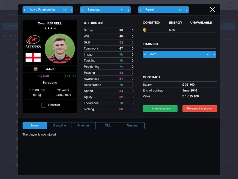Pro Rugby Manager 2015 — скриншот 4