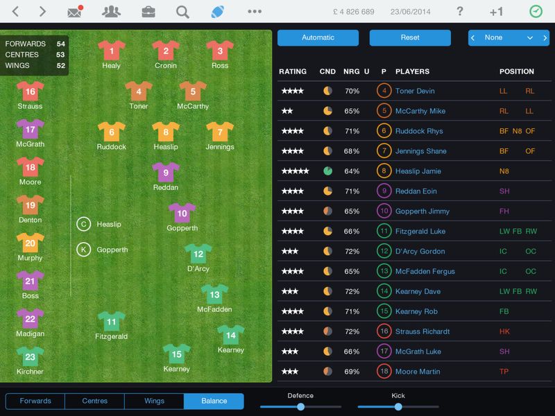Pro Rugby Manager 2015 — скриншот 5