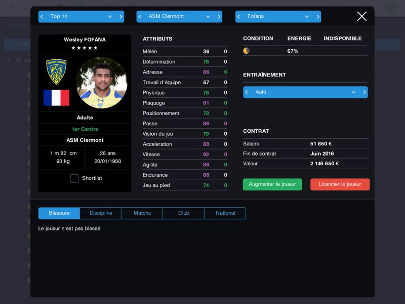 Pro Rugby Manager 2015 — скриншот 1