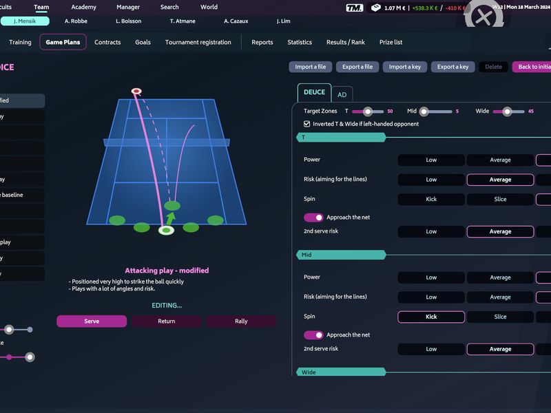 Tennis Manager 2024 — скриншот 5