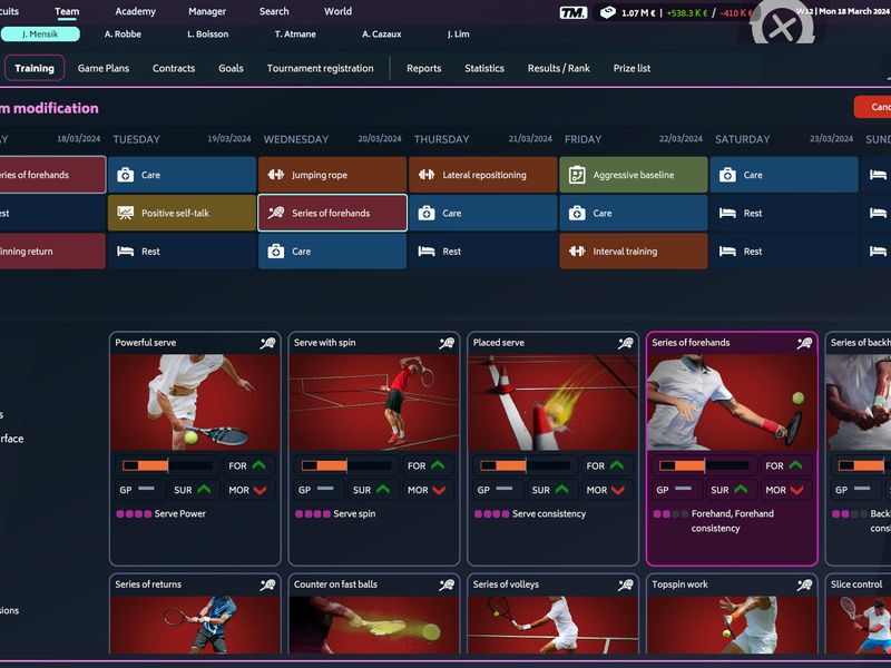 Tennis Manager 2024 — скриншот 4