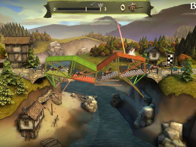 Bridge Constructor Medieval — скриншот 1
