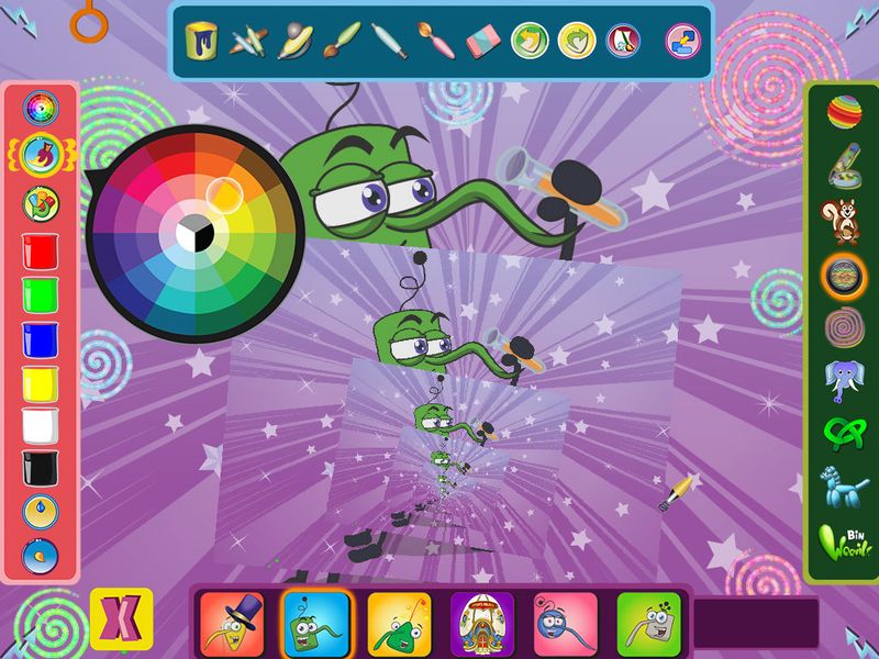 Bin Weevils Arty Arcade — скриншот 2