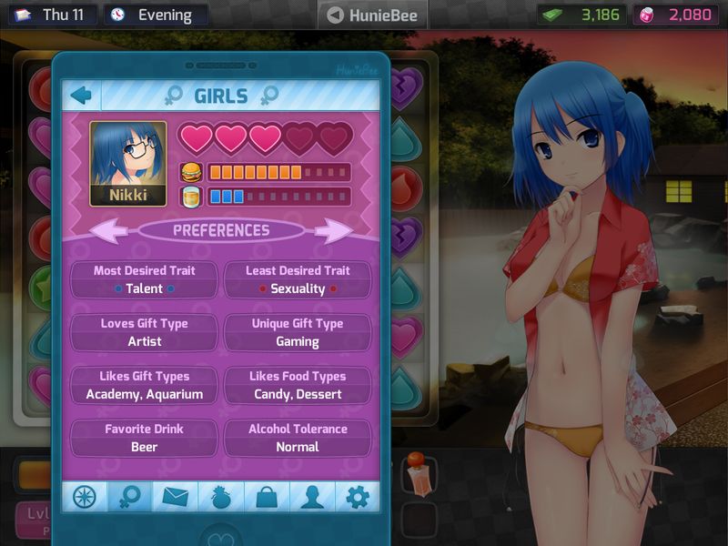 HuniePop — скриншот 5